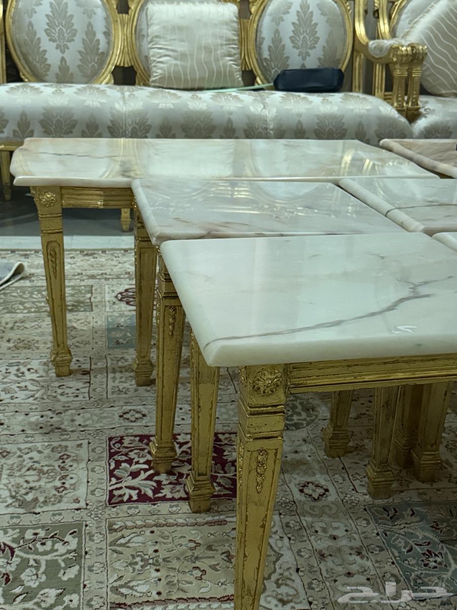 كنب مجلس فخم ل20 شخص وطاولات رخام64402650345089111