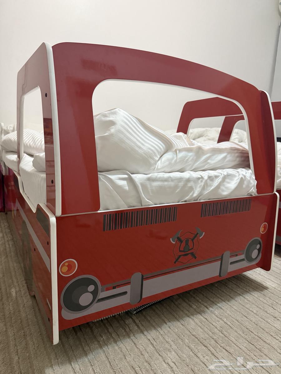 سرير أطفال - تصميم سيارة إطفاء64403823077889113