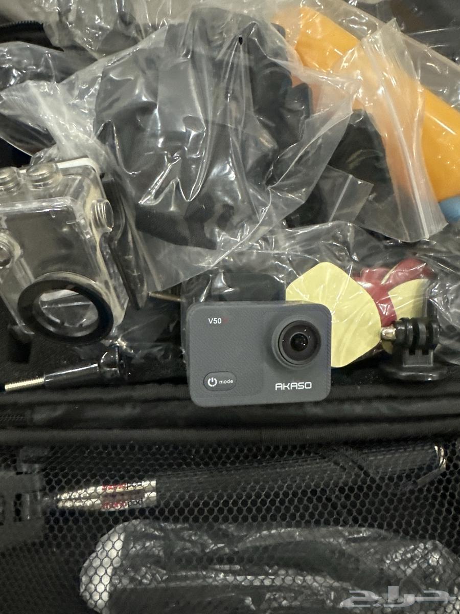 كاميرا akaso v50x مع كت كامل ملحقات لها64401619857667110