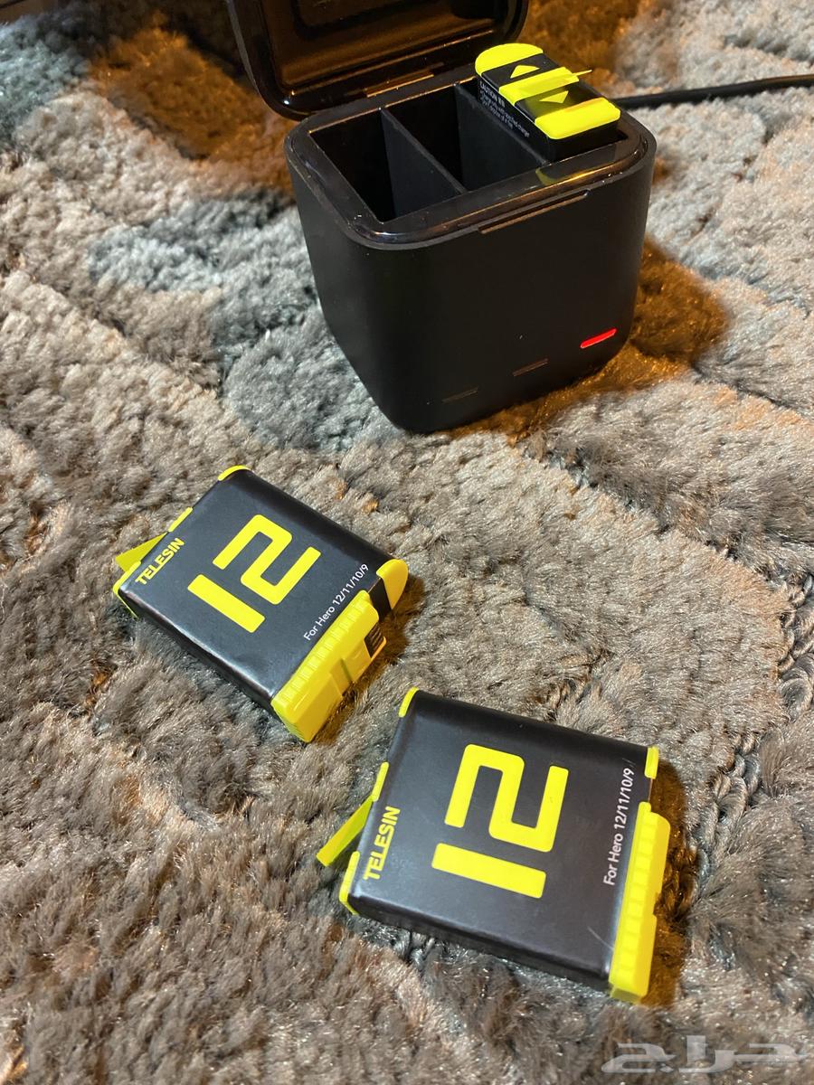 بطاريات مع قاعدة شحن كاميرا قو برو مع رموت كنترول64402803822721113