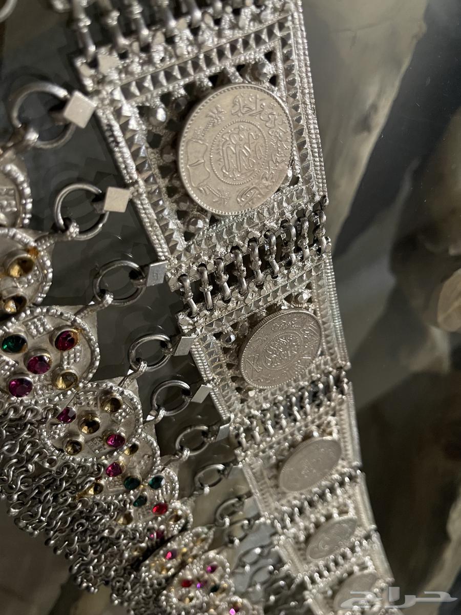 Antique Heavy Silver Belt with Silver Riyals63619571052163111