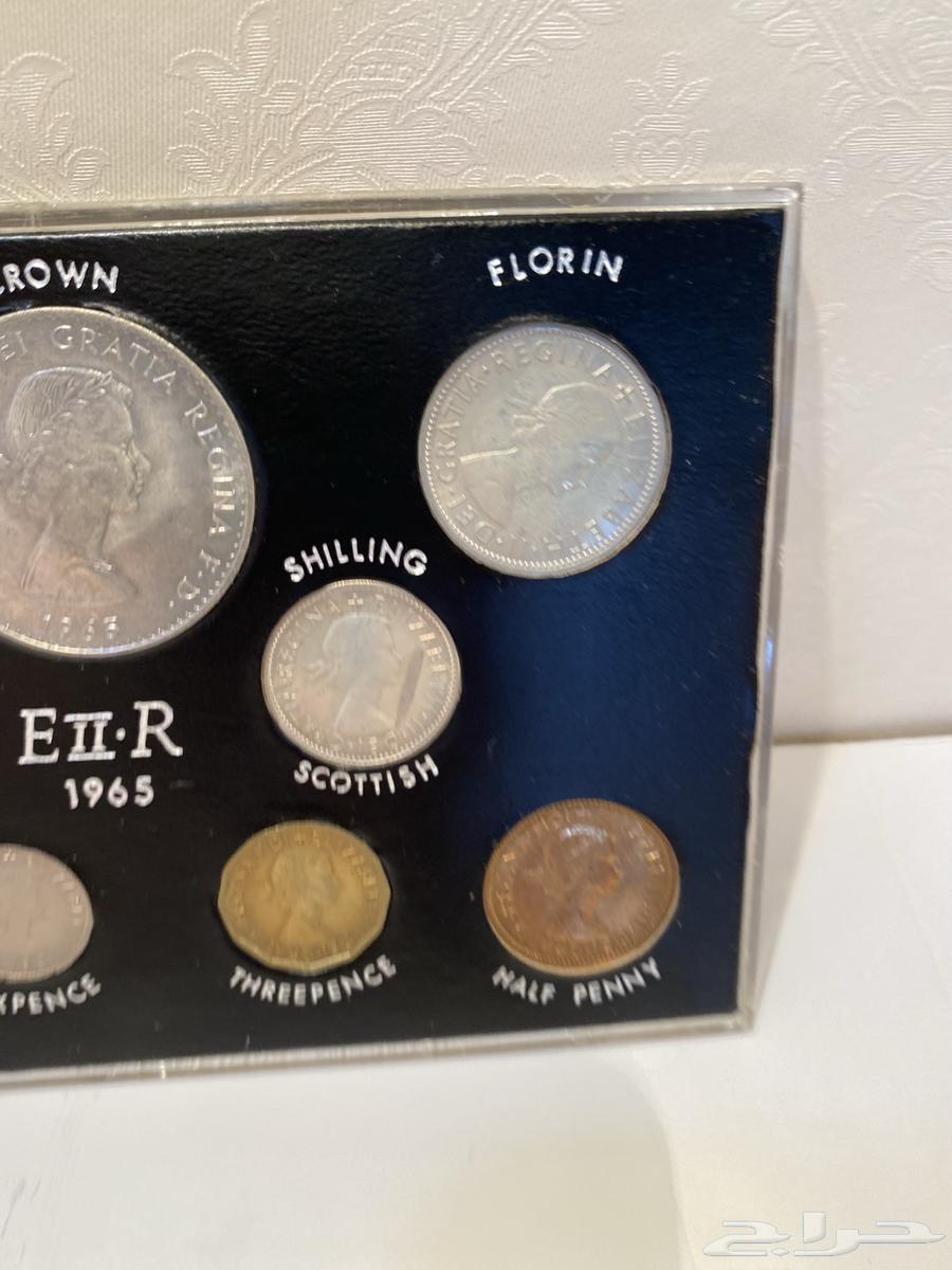 طقم عملات معدنيه بريطاني 1965م قديم تراث للبيع64403870250499113