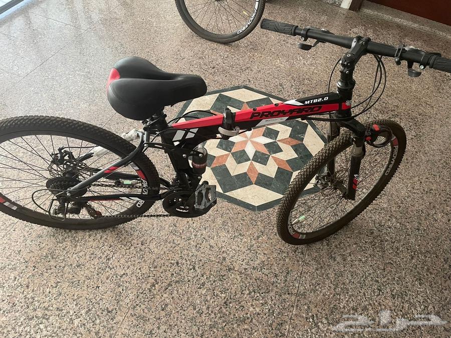 Proyard bicycle red with black, in good condition, size 26, foldable64403743929729111