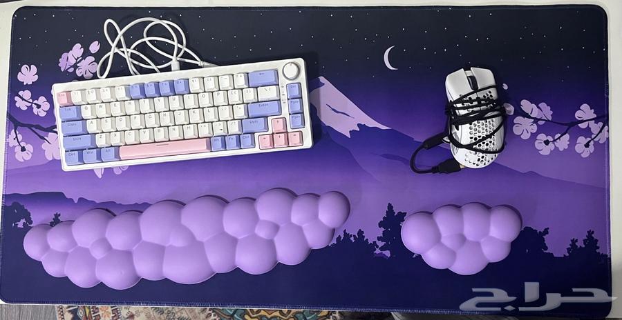 ماوس قلوريس وكيبورد وماوس باد ومسند يد64404750385025111