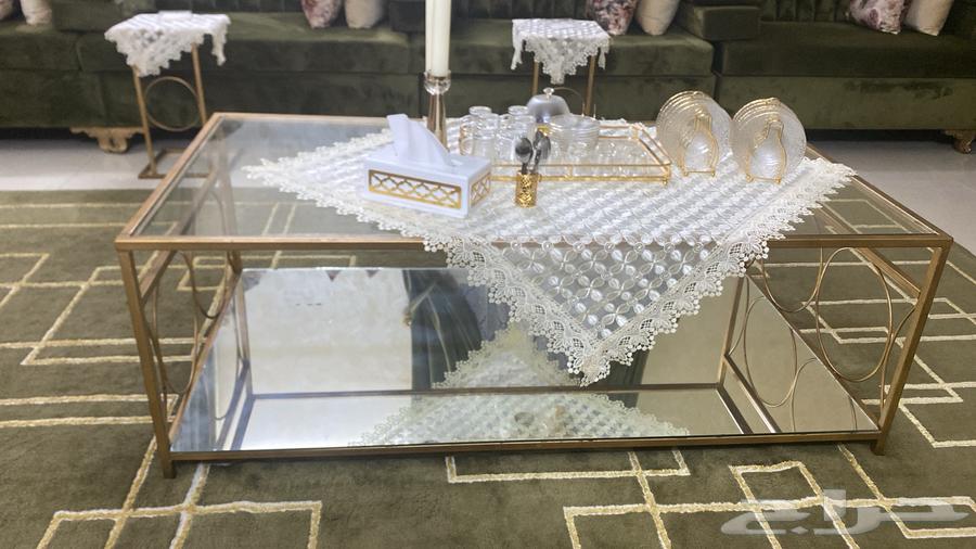 Table 150 by 80 and 8 service tables and entrance64403553192835110