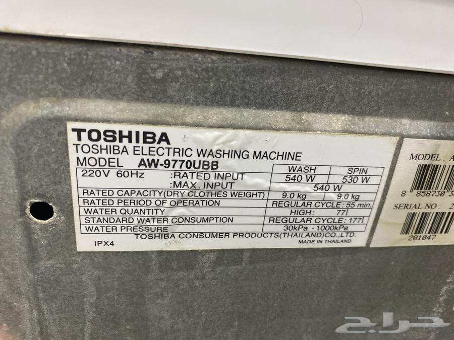 غسالة ملابس توشيبا 9 كيلو64402706292610114