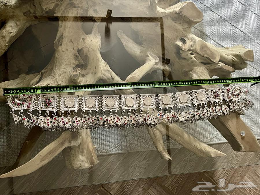 Antique Heavy Silver Belt with Silver Riyals63619571052163112
