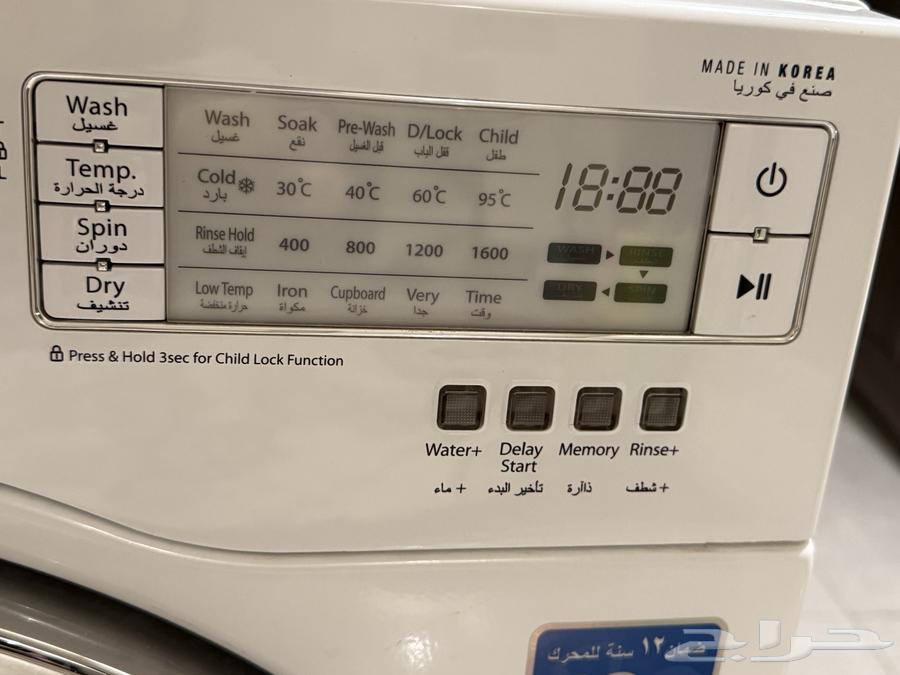 غسالة من 7 ل9 كيلو للبيع عالسوم64403362639491112