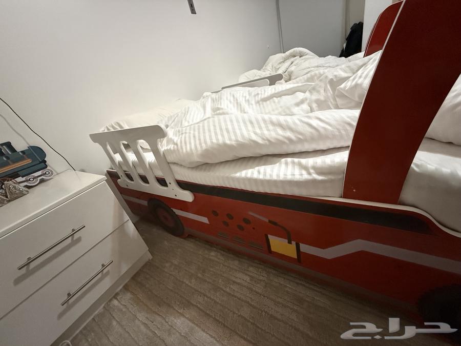 سرير أطفال - تصميم سيارة إطفاء64403823077889114