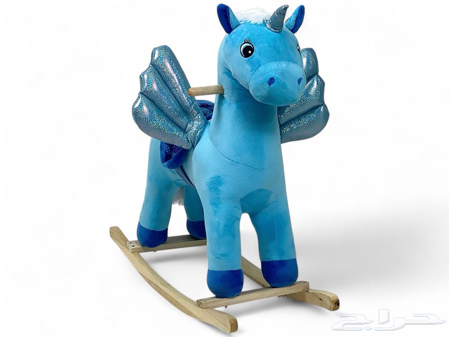 حصان ركوب للاطفال - لعبة حصان هزاز باصميم يونيكورن المميز64404070173953110