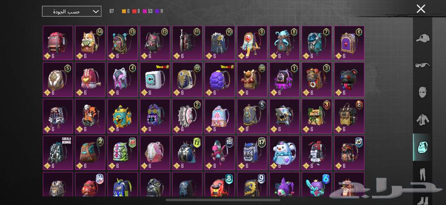 حساب ببجي 136 مثك64402285637506113