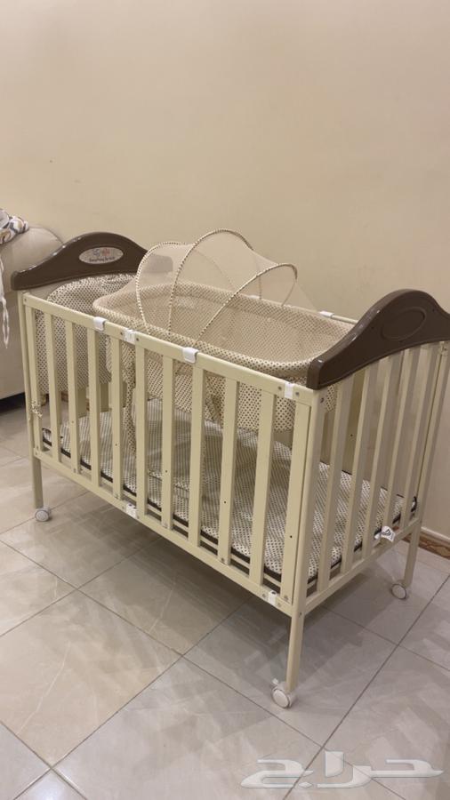 سرير اطفال من الحديد مع سرير هزاز64404945567362113