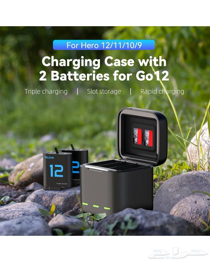 بطاريات مع قاعدة شحن كاميرا قو برو مع رموت كنترول64402803822721111