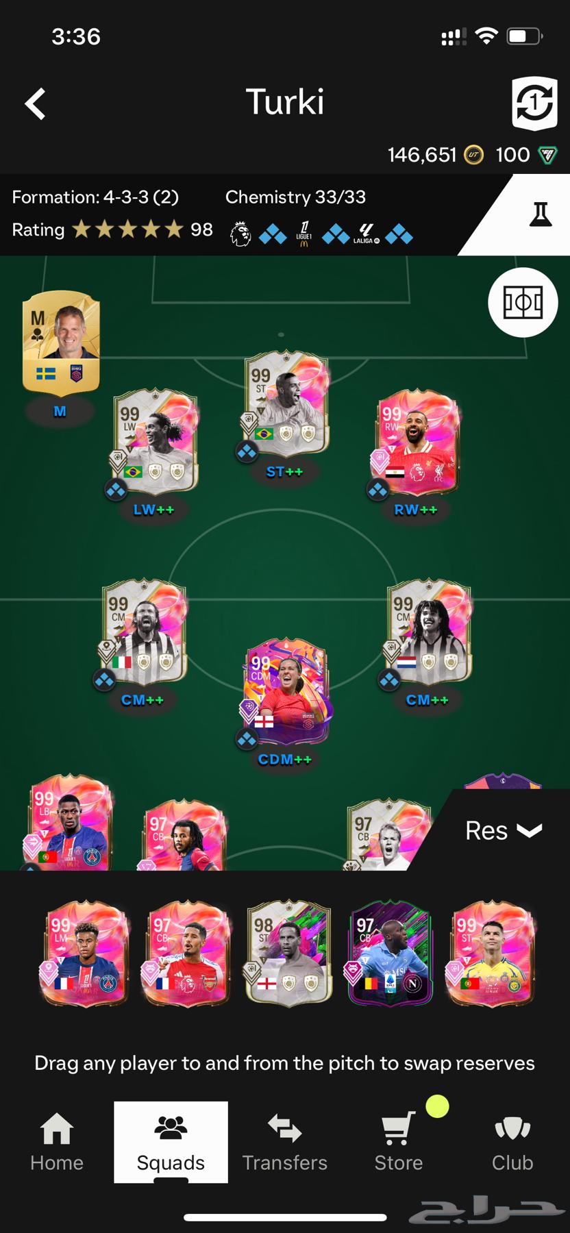 للبيع حساب في لعبة فيفا   تشكيلة جاهزة64401313727361111