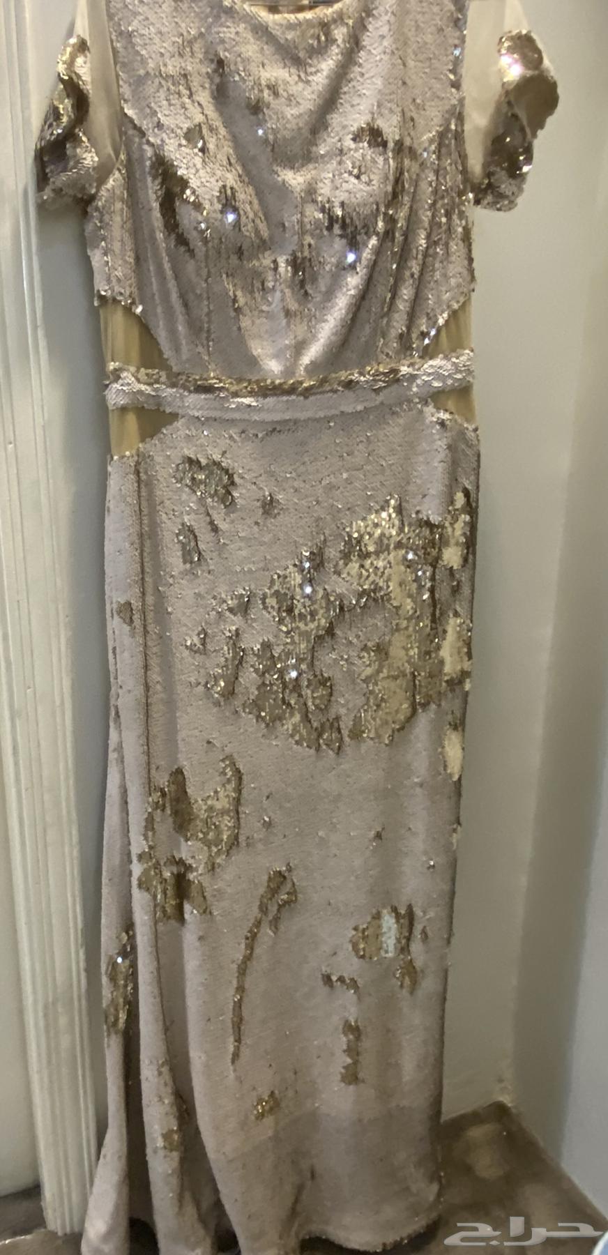 فستان سهرة ترتر   كعب عالي ذهبي64402941709698110