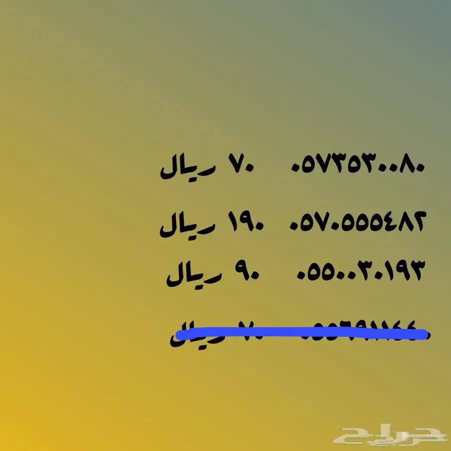 الأرقام مميزة للبيع64361033050499112