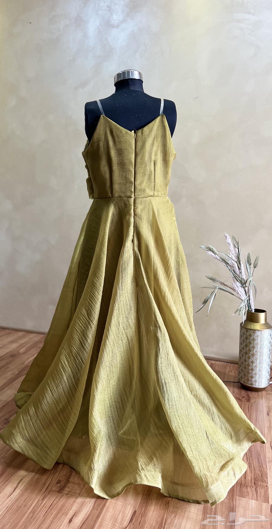 فستان اخضر(شحن)64402998049281112