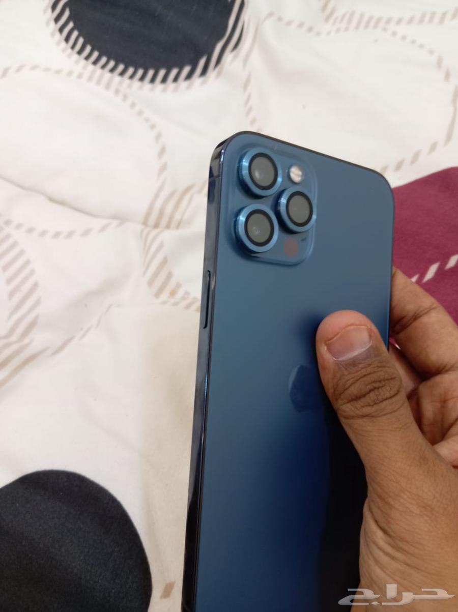 السلام عليكم ورحمة الله للبيع جهاز iphone 12 pro max Blue64402623234945112