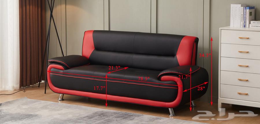 طقم كنب جلد 6 أشخاص صناعة صينية جاهزة64408090741249112