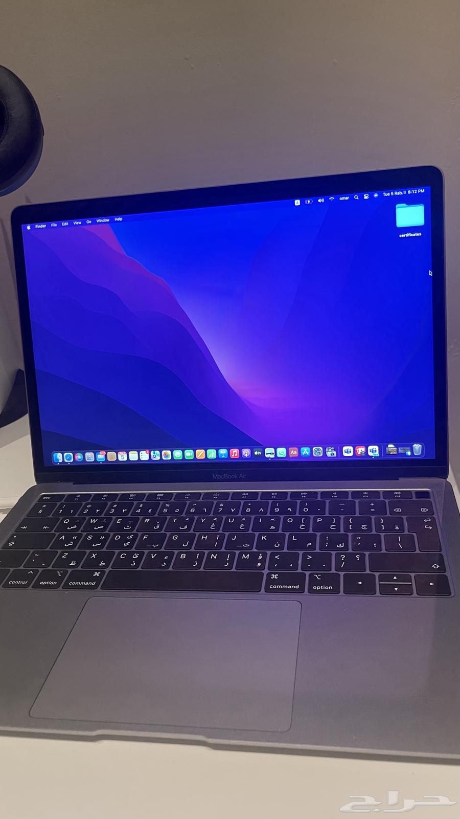 لابتوب ماك بوك اير 13 انش 256 قيقا64412009253891112