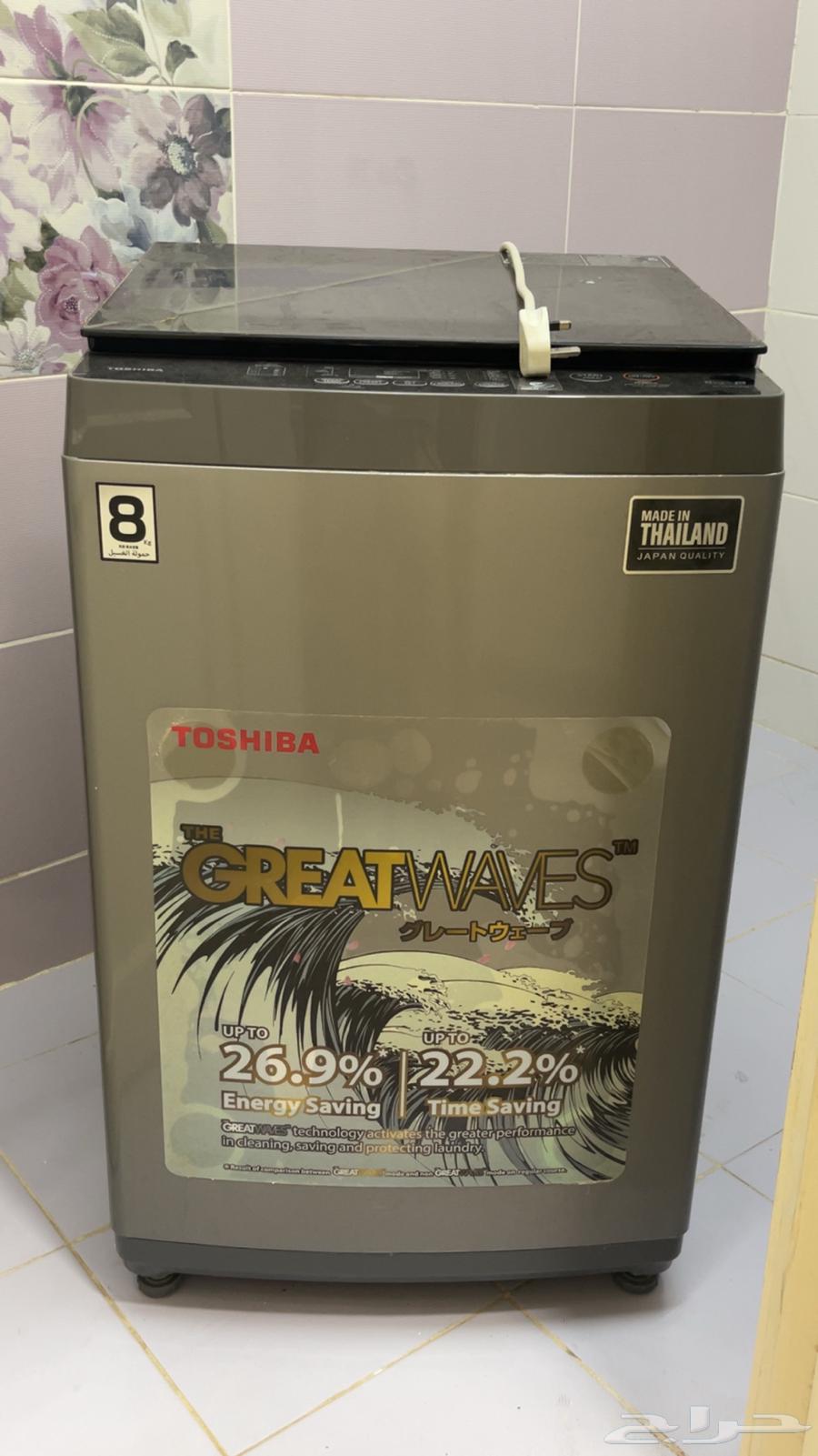 غساله اتوماتيك توشيبا  8 كيلو64409505321217110