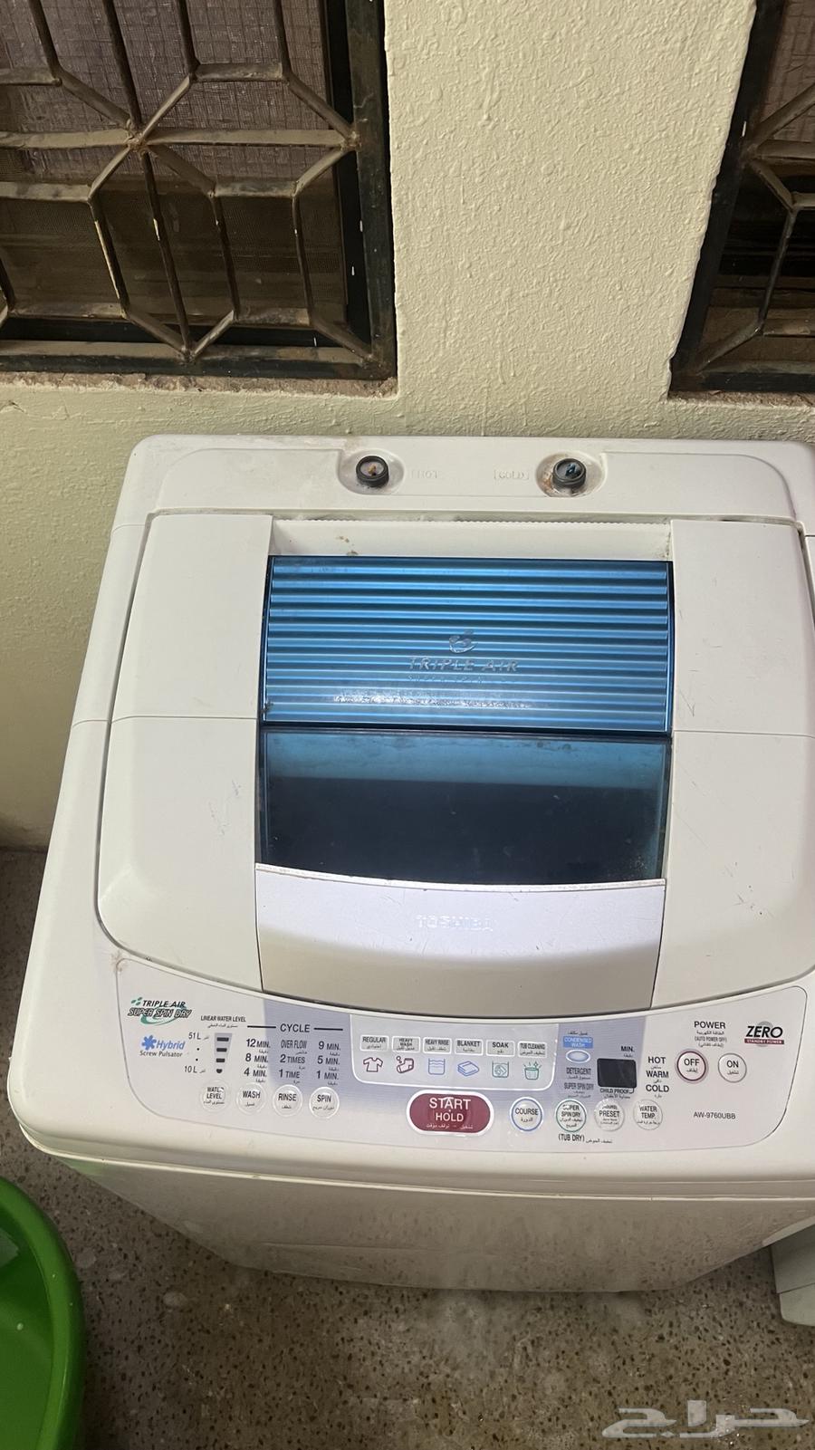 غساله توشيبا للبيع في حكه من الامام والغساله نضيفه64407811179265110