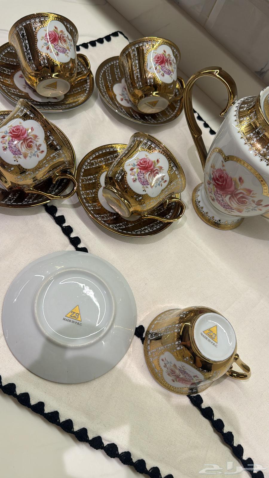 طقم اكواب شاي وقهوه كلاسيكية64405513951618114