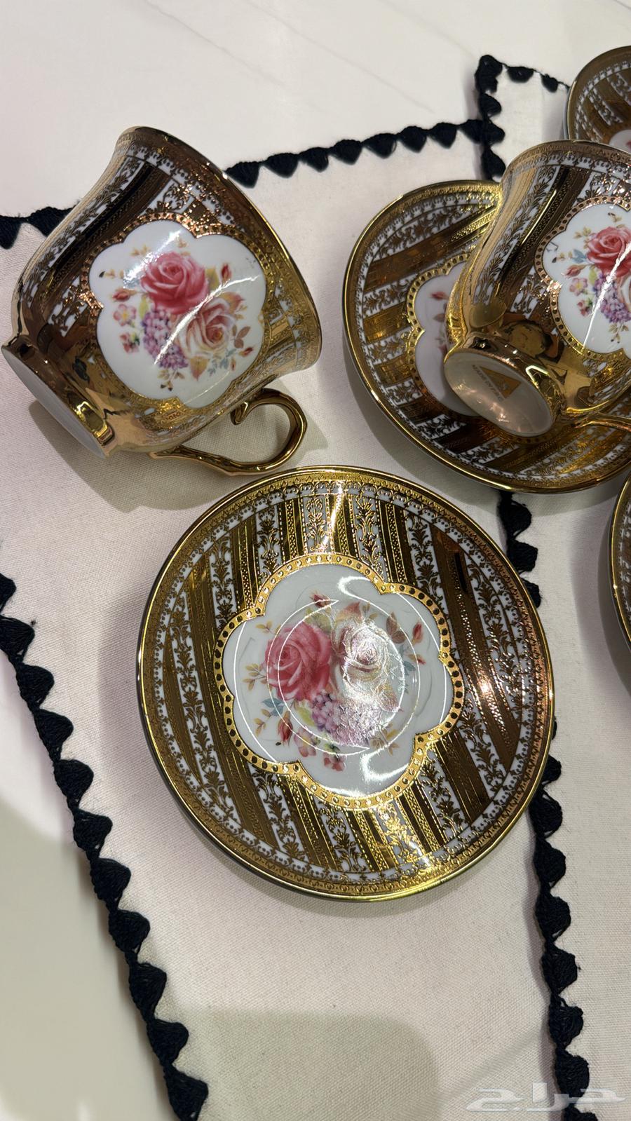 طقم اكواب شاي وقهوه كلاسيكية64405513951618113