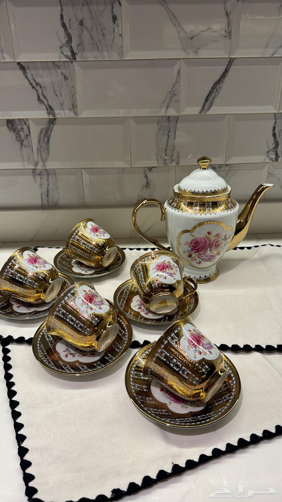 طقم اكواب شاي وقهوه كلاسيكية64405513951618110