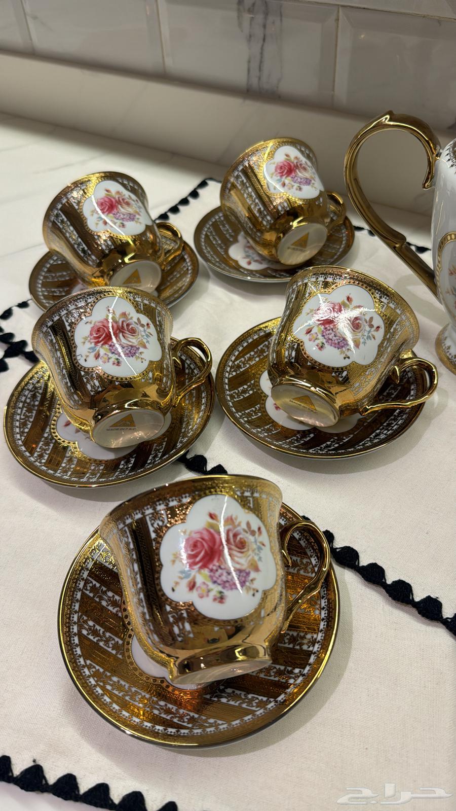 طقم اكواب شاي وقهوه كلاسيكية64405513951618111