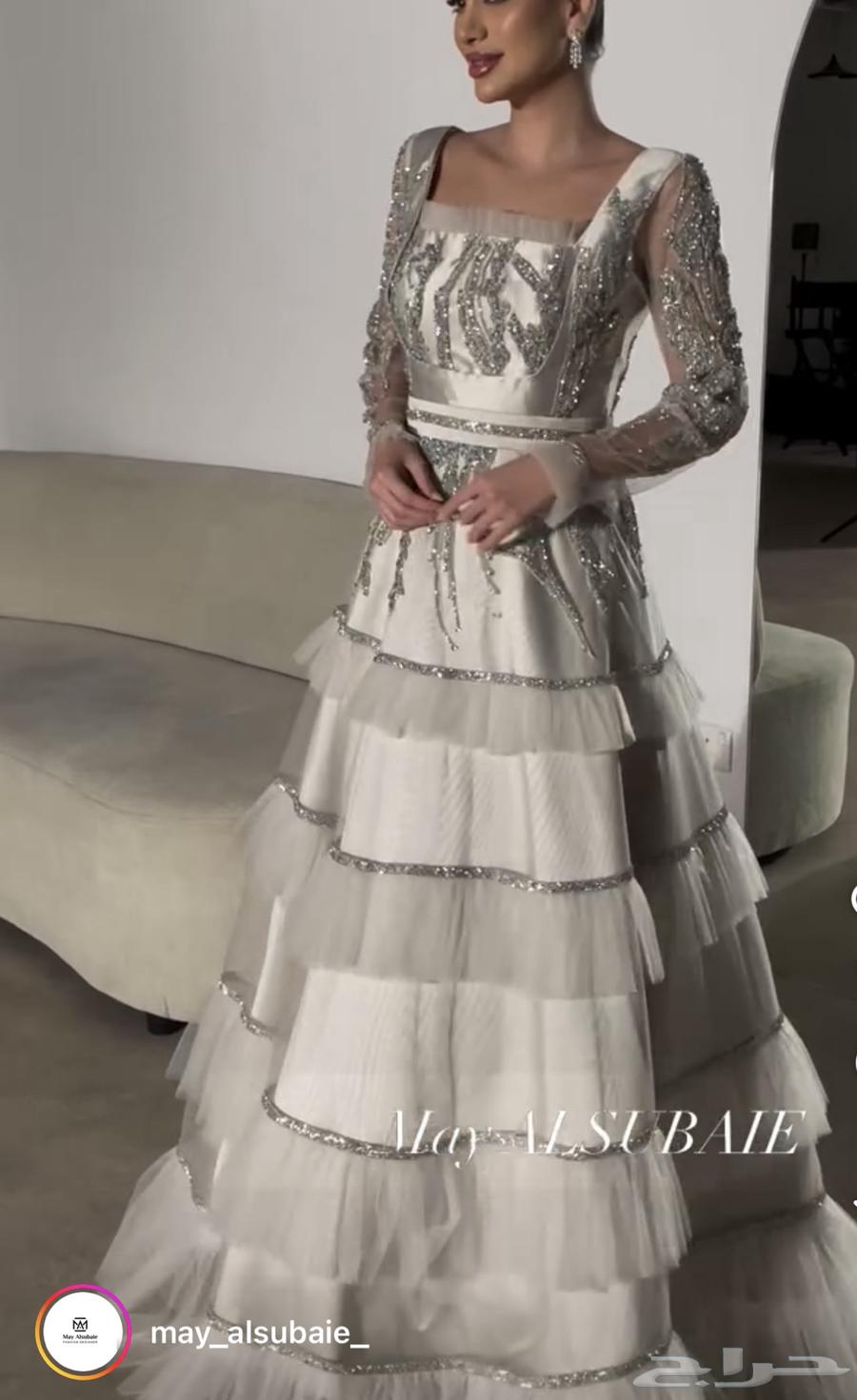 فستان سهرة من المصممة مي السبيعي64409893119874114