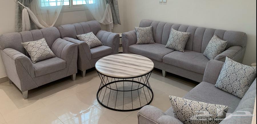 طقم جلسة كنب مستعمل 7 اشخاص 4 قطع (ثلاثي ثنائي مفرد مفرد)64411487087361110