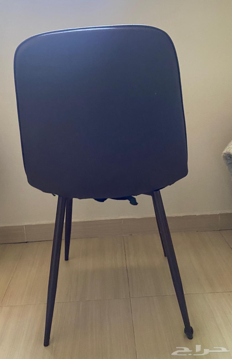 كرسي جلد مع غطاء قماشي بيج64407405884034113