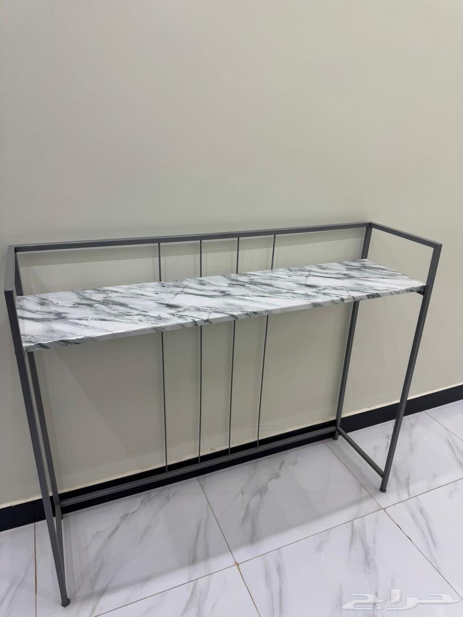 طاوله مدخل حديد وخشب64410987903490111