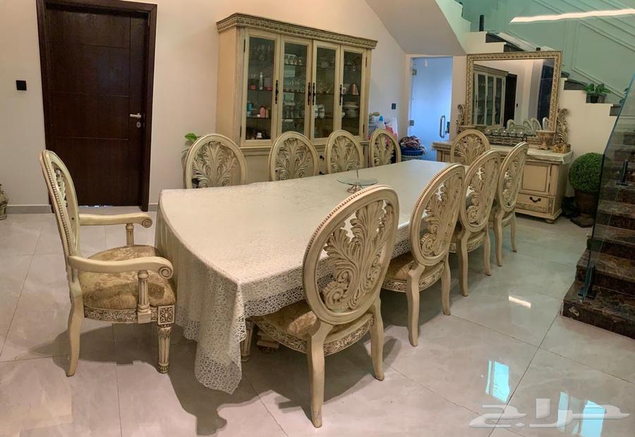 طاولة طعام ل10 اشخاص خشب امريكي من الصبان64407405869698112