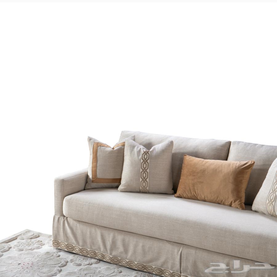 كنبة لمياء بلون البيج من مفروشات الرقيب64405208891137113