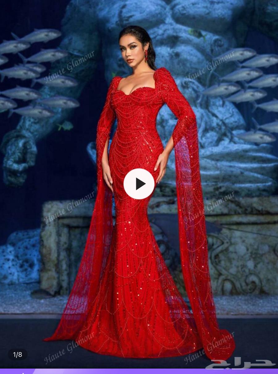 فستان للبيع مقاس لارج لؤلؤ وكرستال السعر 250 قبل للتفاوض64405555292290110