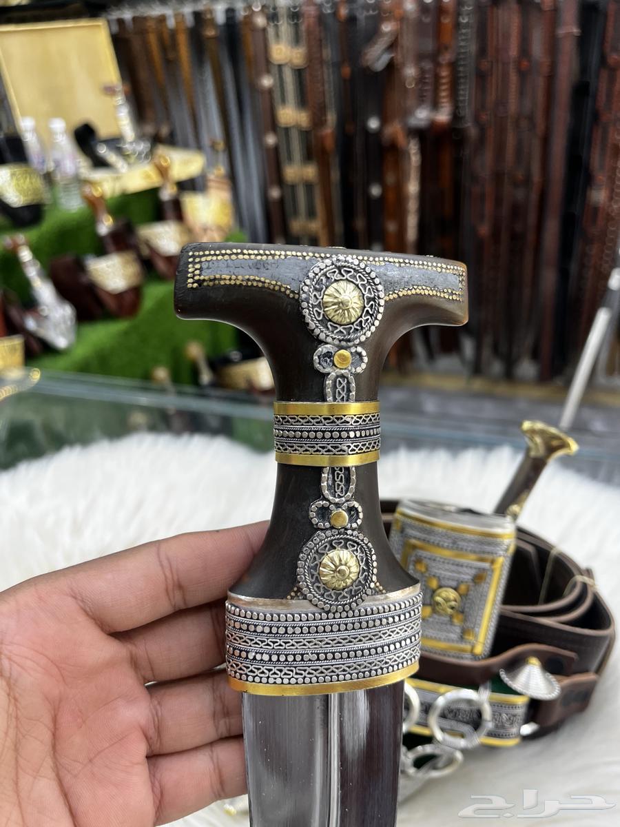 خنجر قرن صب مطلي فضة64406779254529112