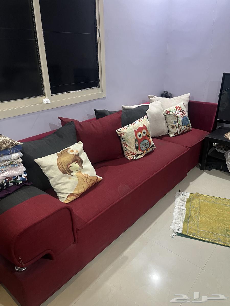 كنب احمر قطعتين64407782862210110