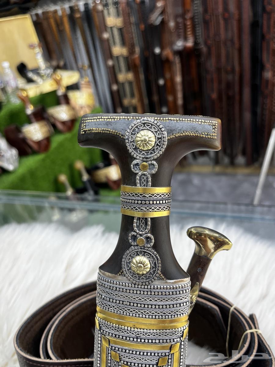 خنجر قرن صب مطلي فضة64406779254529111