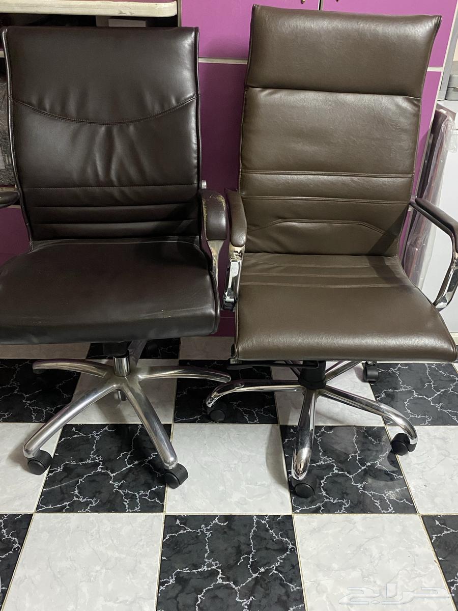 متوفر 4 كراسي مكتبيه شبه جديده64410782946817114