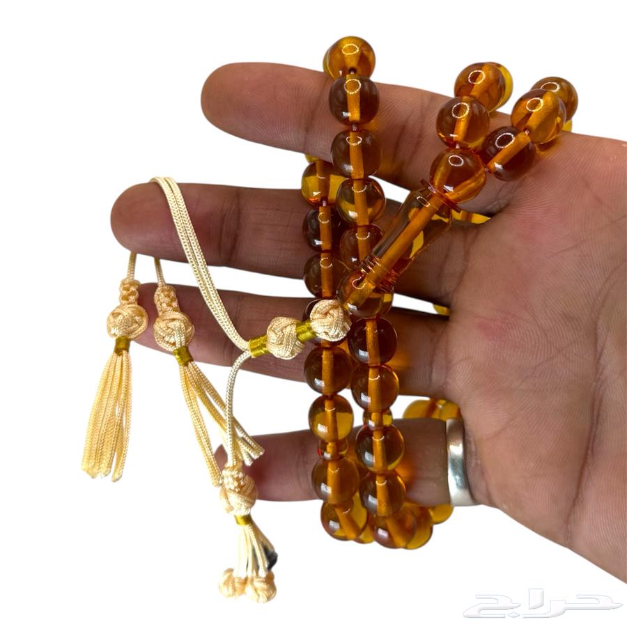 Saffron rosary, Iranian craftsmanship with Kuwaiti handmade separation knot64408878194049110