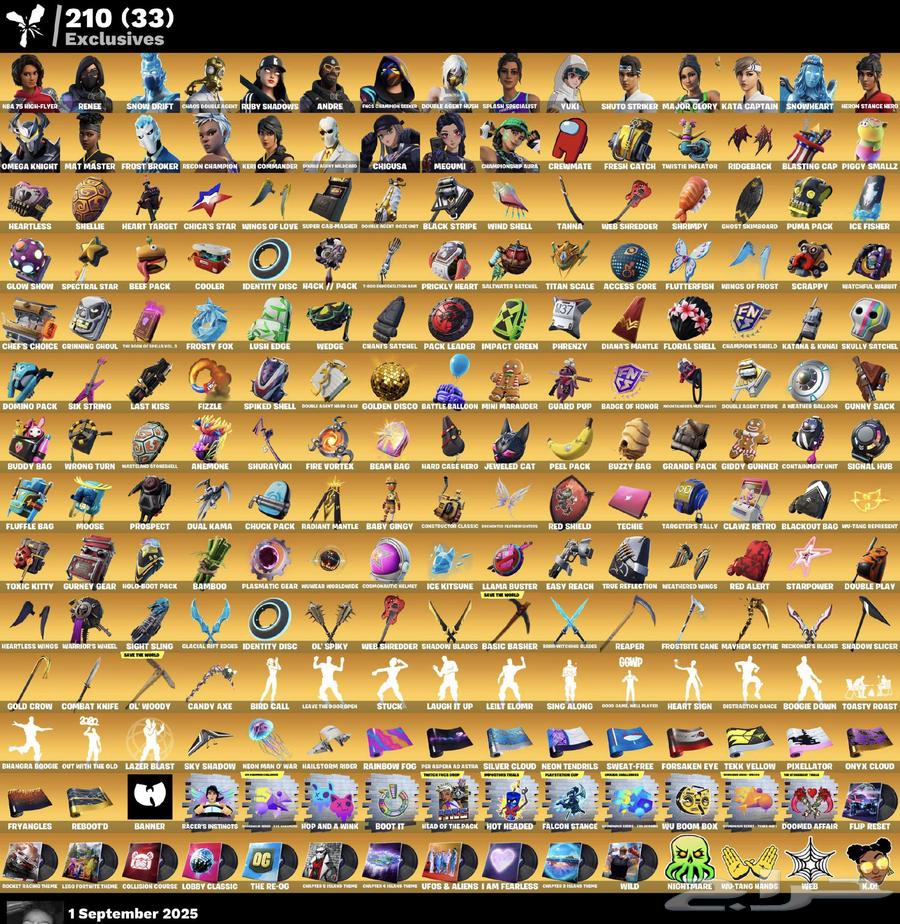 حساب فورت حفل ملكي 547 سكن (PC)64405222883459110