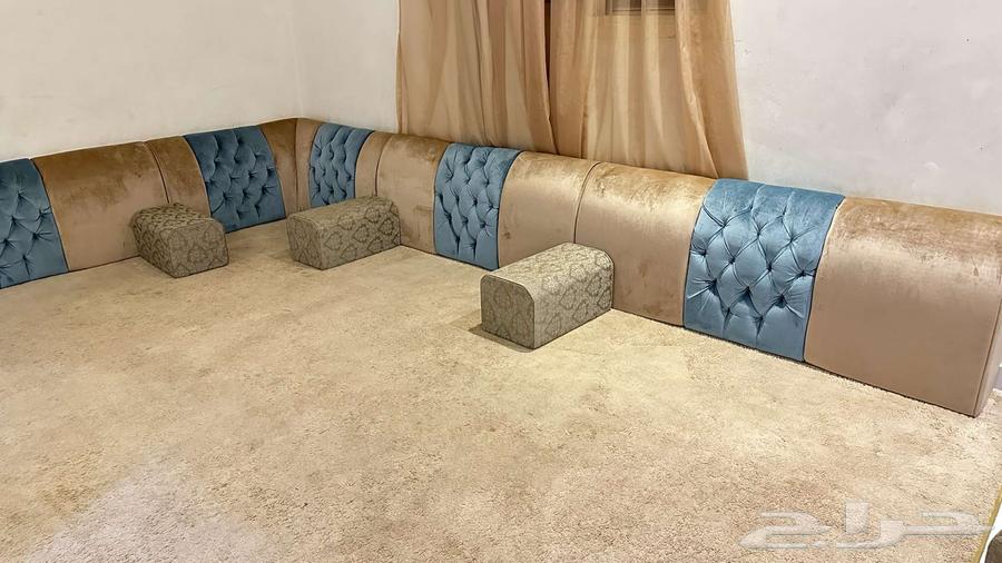 Floor cushions, used but like new, no defects, 6 large pieces and 3 corners64405139091841110