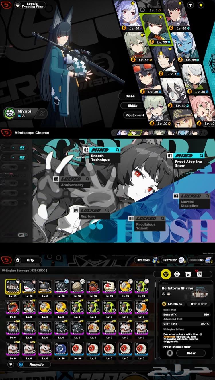 حساب قينشن هونكاي زينليس زون زيرو64408666479745111