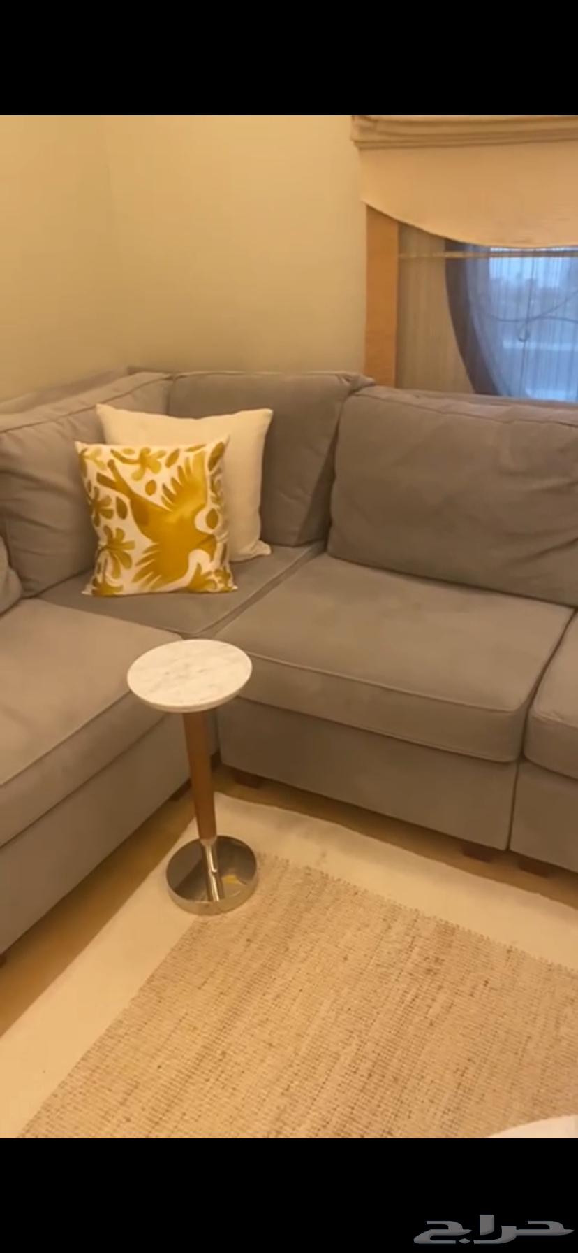 بيع كنب حرف ال وطاولة طعام 6 كراسي64411755199107110