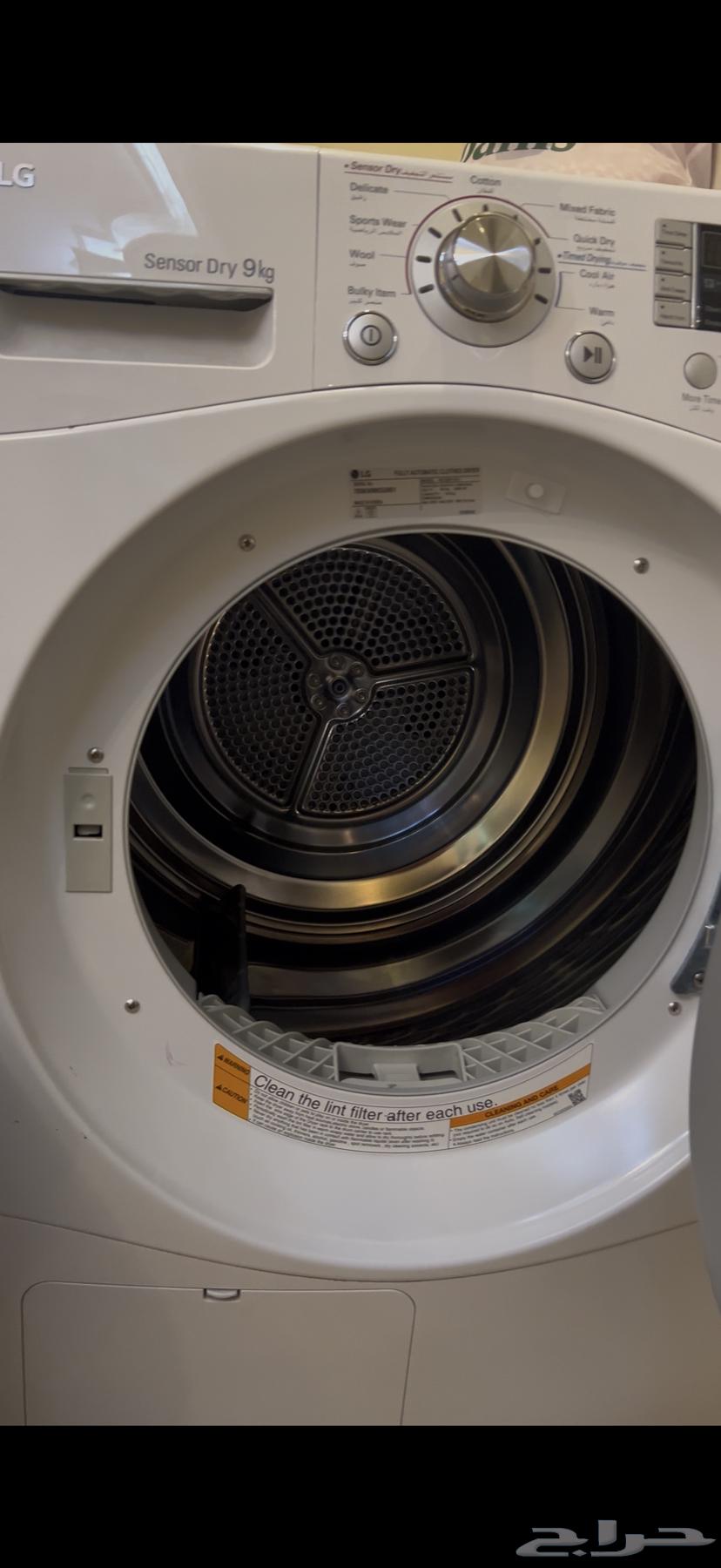 نشافة LG بفتحة امامية 9كيلو ابيض64405875006593111