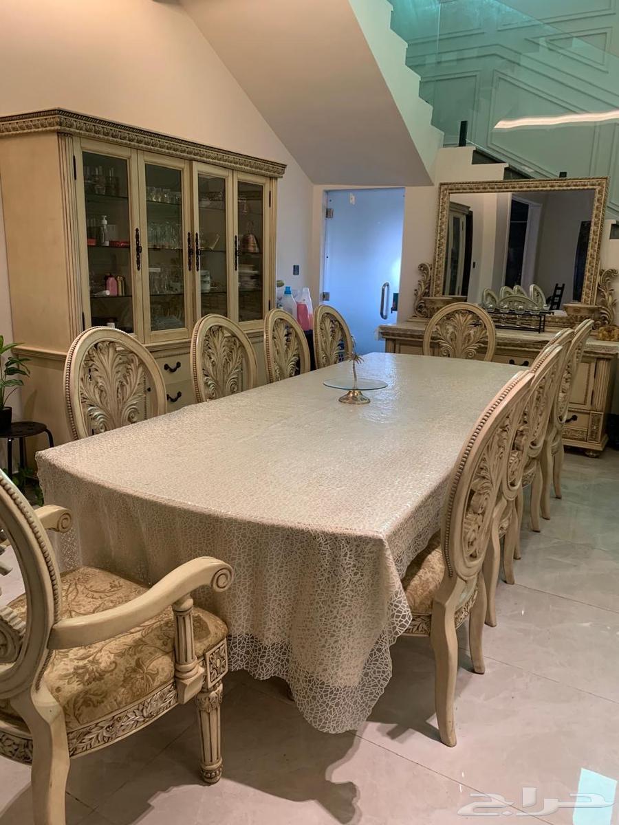 طاولة طعام ل10 اشخاص خشب امريكي من الصبان64407405869698110