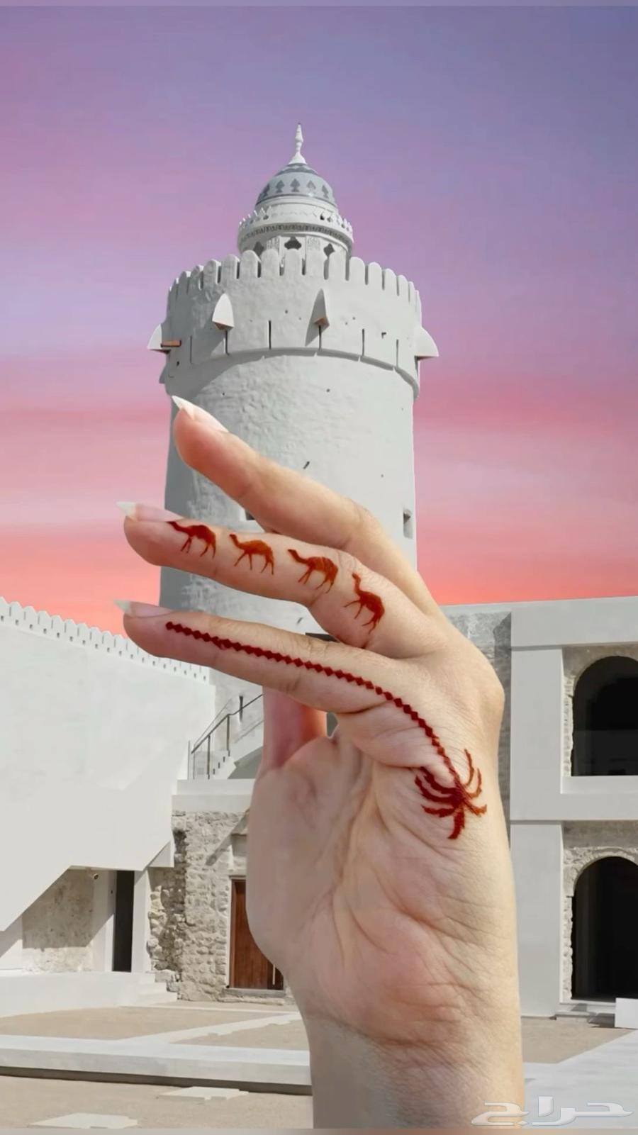 نقش حناء ورسم على الوجه لليوم الوطني64417035235201113