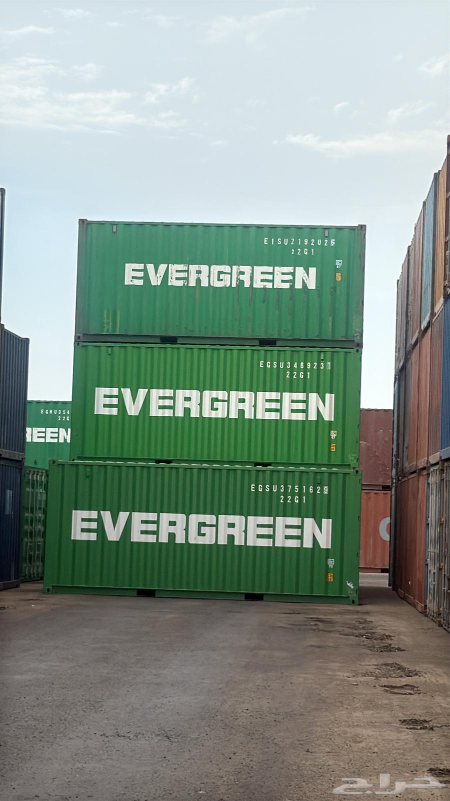 حاويات 40 قدم 12 متر كبيره للبيع (كونتينرات )64574089067394110